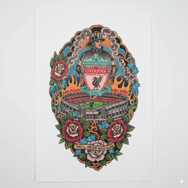 Liverpool FC Leg Tattoo