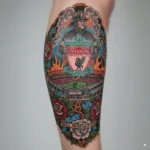 Manchester United Leg Tattoo - Image 2
