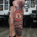 Manchester United Leg Tattoo - Image 3
