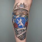 Rangers FC Tattoo Leg Design - Image 2